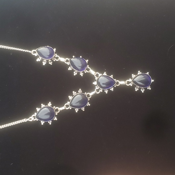 New Iolite 925 Silver Necklace. - Picture 5 of 10